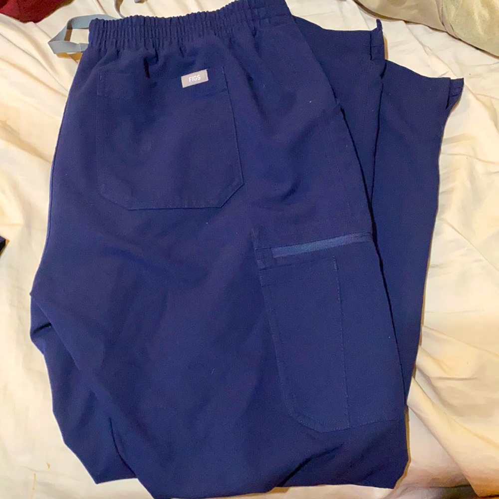 women's Navy Yola - Skinny Scrub Pants - L / Navy